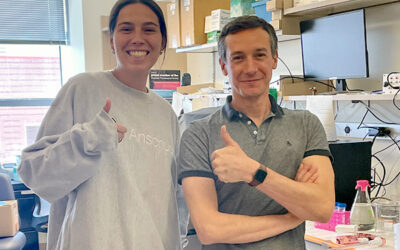 Abbey on the way to grad school!