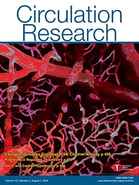 Danielle Jeffrey’s study on the cover of Circulation Research!